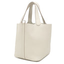 エルメス HERMES ピコタンロック MM ベトン トリヨンクレマンス ハンドバッグ シルバー金具 新品 未使用 オフホワイト