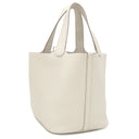 エルメス HERMES ピコタンロック MM ベトン トリヨンクレマンス ハンドバッグ シルバー金具 新品 未使用 オフホワイト