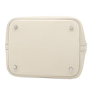 エルメス HERMES ピコタンロック MM ベトン トリヨンクレマンス ハンドバッグ シルバー金具 新品 未使用 オフホワイト