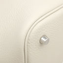 エルメス HERMES ピコタンロック MM ベトン トリヨンクレマンス ハンドバッグ シルバー金具 新品 未使用 オフホワイト