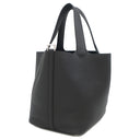 エルメス HERMES ピコタンロック MM ブラック トリヨンクレマンス ハンドバッグ シルバー金具 黒