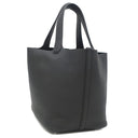 エルメス HERMES ピコタンロック MM ブラック トリヨンクレマンス ハンドバッグ シルバー金具 黒