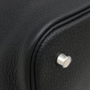 エルメス HERMES ピコタンロック MM ブラック トリヨンクレマンス ハンドバッグ シルバー金具 黒