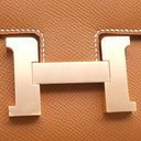 エルメス HERMES コンスタンス3 ミニ ミロワール ゴールド ヴォーエプソン ショルダーバッグ ピンクゴールド金具 茶 PG RG