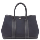 エルメス HERMES ガーデンパーティーTPM ネイビー トワルオフィシエ ネゴンダ トートバッグ シルバー金具 紺