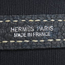 エルメス HERMES ガーデンパーティーTPM ネイビー トワルオフィシエ ネゴンダ トートバッグ シルバー金具 紺