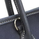 エルメス HERMES ガーデンパーティーTPM ネイビー トワルオフィシエ ネゴンダ トートバッグ シルバー金具 紺