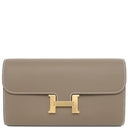 エルメス HERMES コンスタンス トゥーゴー エトゥープ ヴォーエプソン 長財布 ゴールド金具 グレージュ ショルダー