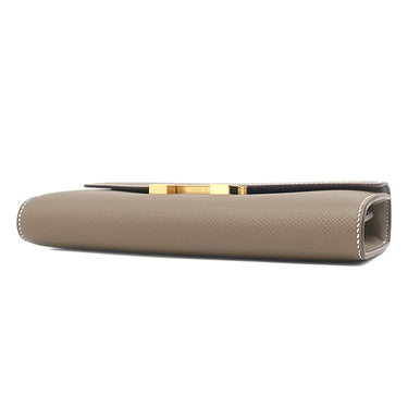 エルメス HERMES コンスタンス トゥーゴー エトゥープ ヴォーエプソン 長財布 ゴールド金具 グレージュ ショルダー