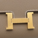 エルメス HERMES コンスタンス トゥーゴー エトゥープ ヴォーエプソン 長財布 ゴールド金具 グレージュ ショルダー