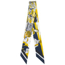 エルメス HERMES ツイリー マリン×ゴールド×ブラン シルク スカーフ 【WOW/アメコミ風】