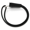 エルメス HERMES クロシェット レザーブレス ブラック メタル ボックスカーフ #T3 ブレスレット シルバー金具