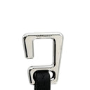 エルメス HERMES クロシェット レザーブレス ブラック メタル ボックスカーフ #T3 ブレスレット シルバー金具