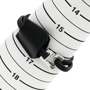 エルメス HERMES クロシェット レザーブレス ブラック メタル ボックスカーフ #T3 ブレスレット シルバー金具