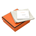 エルメス HERMES クロシェット レザーブレス ブラック メタル ボックスカーフ #T3 ブレスレット シルバー金具