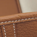 エルメス HERMES ガーデンパーティーPM ゴールド ネゴンダ トートバッグ シルバー金具 茶