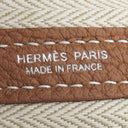 エルメス HERMES ガーデンパーティーPM ゴールド ネゴンダ トートバッグ シルバー金具 茶