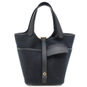 エルメス HERMES ピコタンロック カーゴPM ブラック ヴォースイフト トワルゴエラン ハンドバッグ ゴールド金具 黒