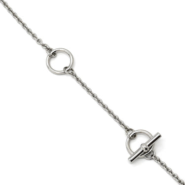 エルメス HERMES ミニマイヨン ブラックXシルバー メタル エナメル ネックレス シルバー金具 シェーヌダンクル 黒