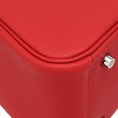 エルメス HERMES リンディ 2 ミニ 20 ヴァーミリオン トリヨンクレマンス ショルダーバッグ シルバー金具 新品 未使用 赤