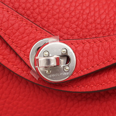 エルメス HERMES リンディ 2 ミニ 20 ヴァーミリオン トリヨンクレマンス ショルダーバッグ シルバー金具 新品 未使用 赤