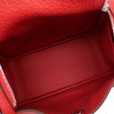 エルメス HERMES リンディ 2 ミニ 20 ヴァーミリオン トリヨンクレマンス ショルダーバッグ シルバー金具 新品 未使用 赤