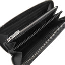 ルイヴィトン LOUIS VUITTON ジッピー ウォレット M61867 ノワール モノグラムマヒナ 長財布 シルバー金具 黒 ラウンドファスナー