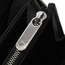 ルイヴィトン LOUIS VUITTON ジッピー ウォレット M61867 ノワール モノグラムマヒナ 長財布 シルバー金具 黒 ラウンドファスナー