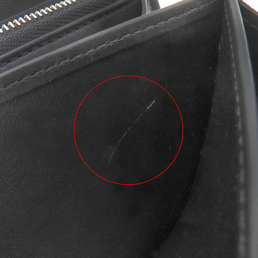 ルイヴィトン LOUIS VUITTON ジッピー ウォレット M61867 ノワール モノグラムマヒナ 長財布 シルバー金具 黒 ラウンドファスナー