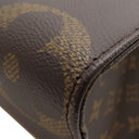 ルイヴィトン LOUIS VUITTON オンザゴー MM M45321 モノグラム モノグラムキャンバス モノグラムリバースキャンバス トートバッグ ゴールド金具 茶 ハンドバッグ ジャイアントモノグラム