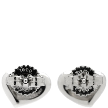 ティファニー Tiffany & Co エルサペレッティ フルハート プラチナシルバー Pt950 ピアス Elsa Peretti プラチナム ハートモチーフ