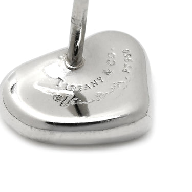 ティファニー Tiffany & Co エルサペレッティ フルハート プラチナシルバー Pt950 ピアス Elsa Peretti プラチナム ハートモチーフ