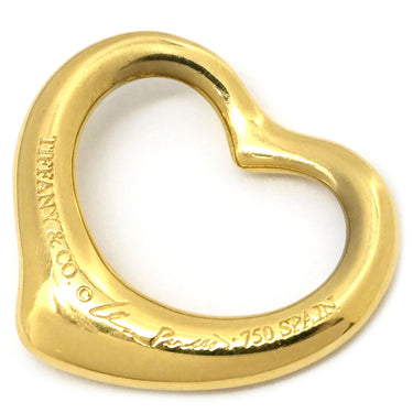 ティファニー Tiffany & Co オープンハート イエローゴールド K18YG ペンダントトップ エルサペレッティ