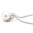 ティファニー Tiffany & Co アコヤパールダイヤペンダント ホワイトゴールド K18WG ダイヤモンド パール ネックレス T&Co. Au750 18K 18金 WG あこや