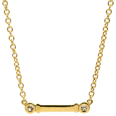 ティファニー Tiffany & Co フルール ド リス ステム イエローゴールド K18YG ダイヤモンド ネックレス Au750 Tiffany