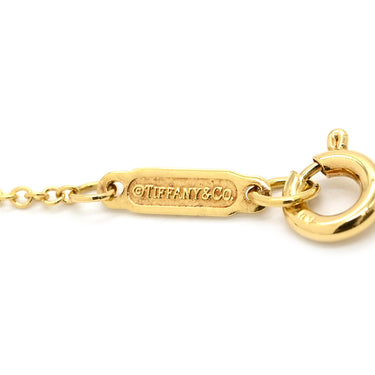 ティファニー Tiffany & Co フルール ド リス ステム イエローゴールド K18YG ダイヤモンド ネックレス Au750 Tiffany