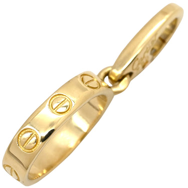 カルティエ Cartier ラブ チャーム イエローゴールド K18YG ダイヤモンド ペンダントトップ ネックレストップ Au750 18K 18金 オーバル ネジ ビスモチーフ
