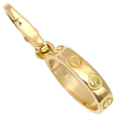 カルティエ Cartier ラブ チャーム イエローゴールド K18YG ダイヤモンド ペンダントトップ ネックレストップ Au750 18K 18金 オーバル ネジ ビスモチーフ