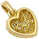 カルティエ Cartier ハート パヴェ イエローゴールド K18YG ダイヤモンド ペンダントトップ ネックレストップ