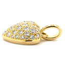 カルティエ Cartier ハート パヴェ イエローゴールド K18YG ダイヤモンド ペンダントトップ ネックレストップ