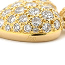 カルティエ Cartier ハート パヴェ イエローゴールド K18YG ダイヤモンド ペンダントトップ ネックレストップ