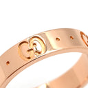 グッチ GUCCI アイコン ピンクゴールド K18PG ＃8 リング 指輪 GUCCI 750PG K18 18金 8号