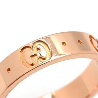 グッチ GUCCI アイコン ピンクゴールド K18PG ＃8 リング 指輪 GUCCI 750PG K18 18金 8号