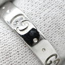 グッチ GUCCI アイコン スリム 660070 ホワイトゴールド K18WG #9 リング 指輪 Au750 750 18K ホワイトゴールド 9号