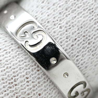 グッチ GUCCI アイコン スリム 660070 ホワイトゴールド K18WG #9 リング 指輪 Au750 750 18K ホワイトゴールド 9号