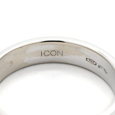グッチ GUCCI アイコン スリム 660070 ホワイトゴールド K18WG #9 リング 指輪 Au750 750 18K ホワイトゴールド 9号