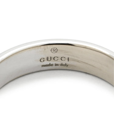 グッチ GUCCI アイコン スリム 660070 ホワイトゴールド K18WG #9 リング 指輪 Au750 750 18K ホワイトゴールド 9号
