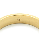 グッチ GUCCI アイコン イエローゴールド K18YG #15 リング 指輪 Au750 750 18K 14.5号