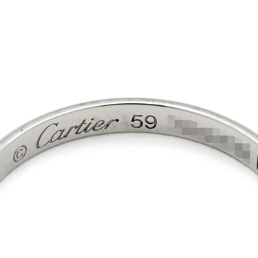 カルティエ Cartier プラチナシルバー Pt950 #59 リング 指輪 プラチナム ウェディング ブライダル マリッジリング 18.5号