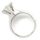 ノンブランド NON BRAND ダイヤ 立爪リング プラチナシルバー Pt900 ダイヤモンド リング 指輪 1石 1粒 17.5号